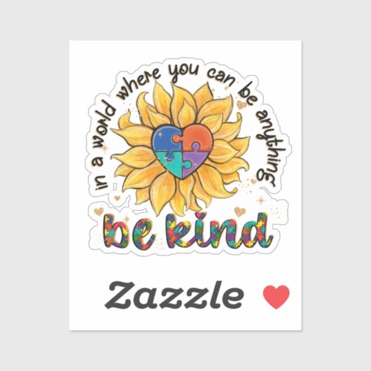 Snoep voor autisme sticker (Vel)