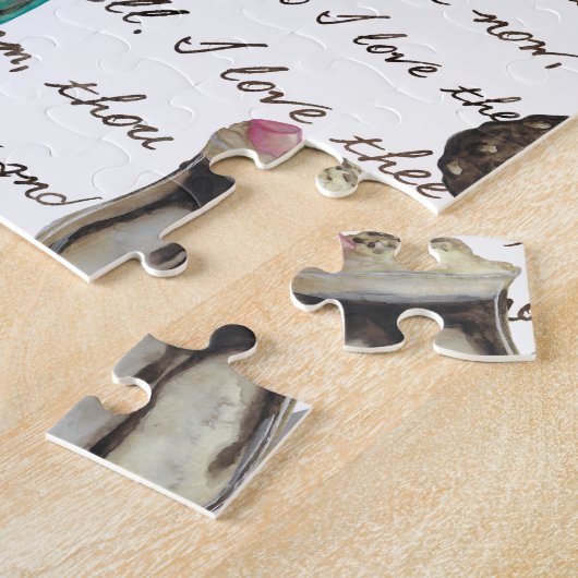 Snoep voor cacaomarshmallows winter    legpuzzel (Zijkant)