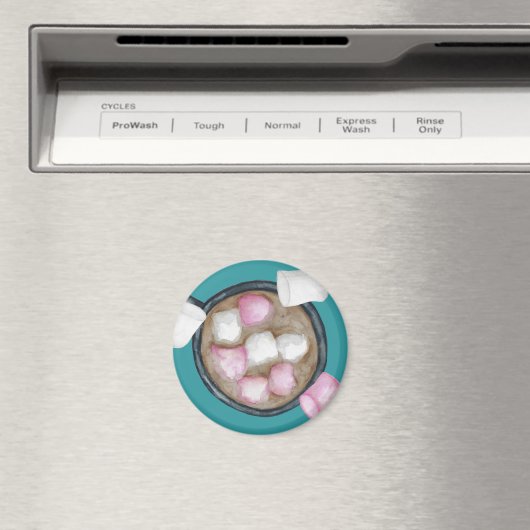 Snoep voor cacaomarshmallows winter magneet (Insitu (Vaatwasser))