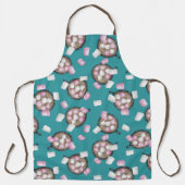 Snoep voor cacaomarshmallows winter schort (Voorkant)