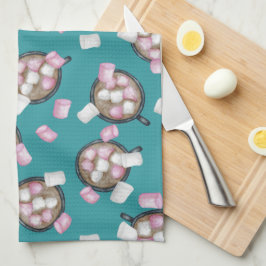 Snoep voor cacaomarshmallows winter theedoek