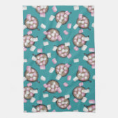 Snoep voor cacaomarshmallows winter theedoek (Verticaal)