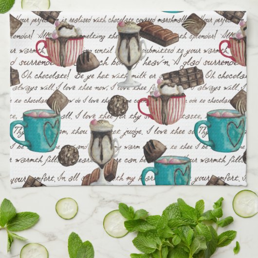 Snoep voor cacaomarshmallows winter theedoek (Gevouwen)