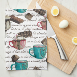 Snoep voor cacaomarshmallows winter theedoek