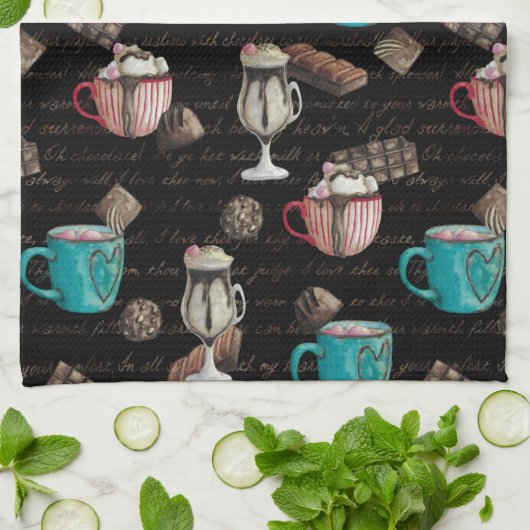 Snoep voor cacaomarshmallows winter theedoek (Gevouwen)