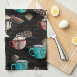 Snoep voor cacaomarshmallows winter theedoek