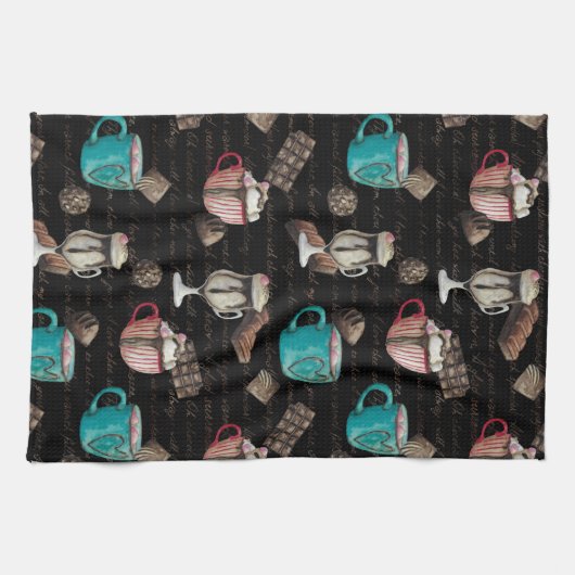 Snoep voor cacaomarshmallows winter theedoek (Horizontaal)