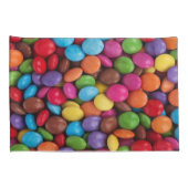 snoep voor chocolade met een gekleurde zwarte rege kussensloop (Achterkant-Rechts)