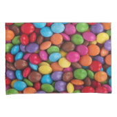 snoep voor chocolade met een gekleurde zwarte rege kussensloop (Voorkant-Rechts)