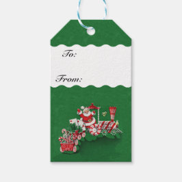  Snoep voor de kerstman met peppermint Cadeaulabel