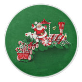  Snoep voor de kerstman met peppermint Keramische Knop (Voorkant)