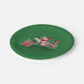  Snoep voor de kerstman met peppermint Papieren Bordje (Gekanteld)