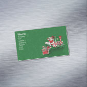 Snoep voor de kerstman met peppermint Visitekaartje Magneet (Voorbeeld)
