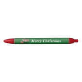  Snoep voor de kerstman met peppermint Zwarte Inkt Pen (Voorkant)