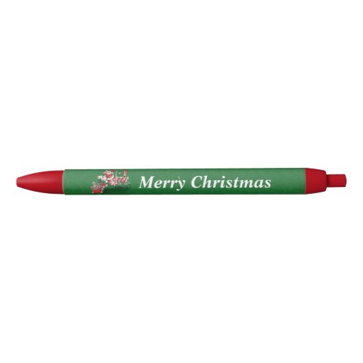  Snoep voor de kerstman met peppermint Zwarte Inkt Pen (Voorkant)