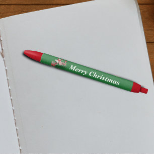 Snoep voor de kerstman met peppermint Zwarte Inkt Pen