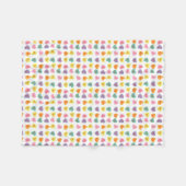 Snoep voor gesprek Harten vlooienbundel Fleece Deken (Voorkant (Horizontaal))