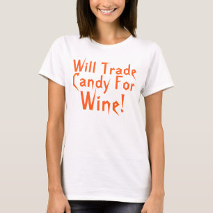 Snoep voor Gezegde van Funny Halloween T-shirt