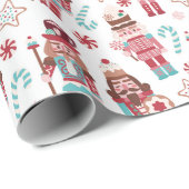 Snoep voor kerstbonbakkersbakkersbont Feestdagen Cadeaupapier (Rol Hoek)