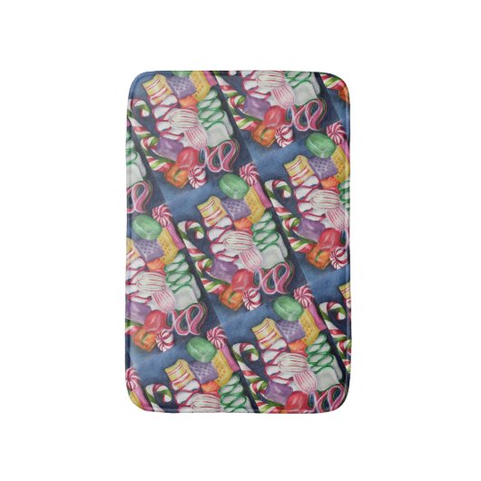 Snoep voor kerstmis badmat (Voorkant Verticaal)