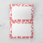 Snoep voor kerstmis met verwijderbaar Label Feestdagen Kaart (Binnen)