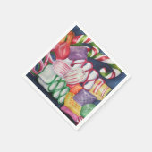 Snoep voor kerstmis servetten (Hoek)