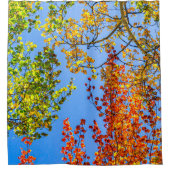 Snoep voor schermkleuren // lederen Herfst kleuren Douchegordijn (Voorkant)