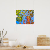 Snoep voor schermkleuren // lederen Herfst kleuren Poster (Keuken)