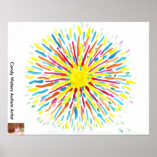 Snoep Waters Autism Artist Painting Poster (Voorkant)