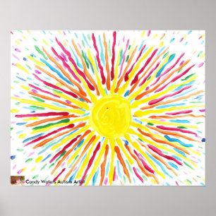Snoep Waters Autism Artist Painting Poster