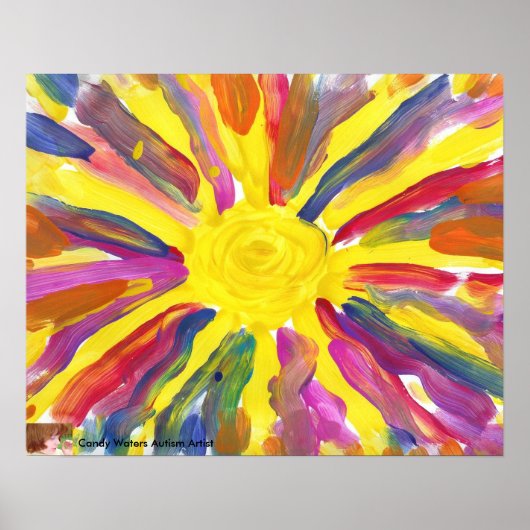 Snoep Waters Autism Artist Painting Poster (Voorkant)