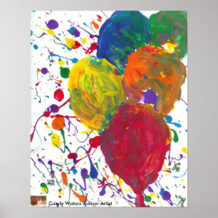 Snoep Waters Autism Artist Painting Poster