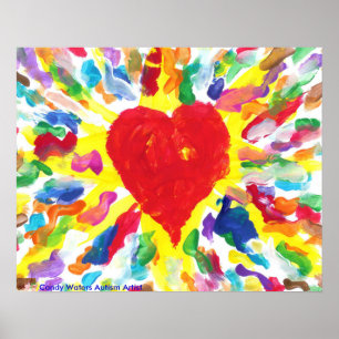 Snoep Waters Autism Artist Painting Poster
