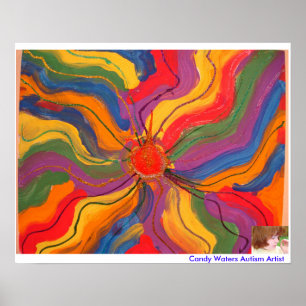 Snoep Waters Autism Artist Painting Poster