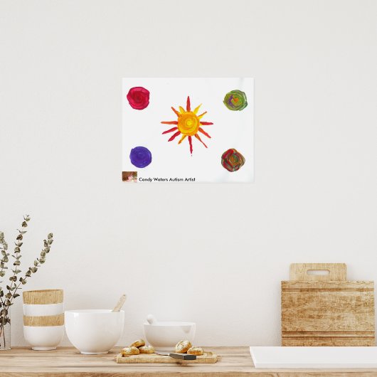 Snoep Waters Autism Artist Painting Poster (Keuken)