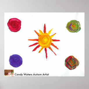 Snoep Waters Autism Artist Painting Poster