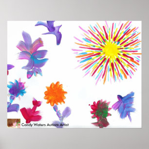 Snoep Waters Autism Artist Painting Poster