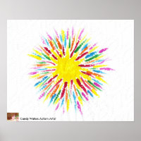 Snoep Waters Autism Artist Painting Poster