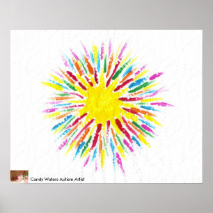 Snoep Waters Autism Artist Painting Poster