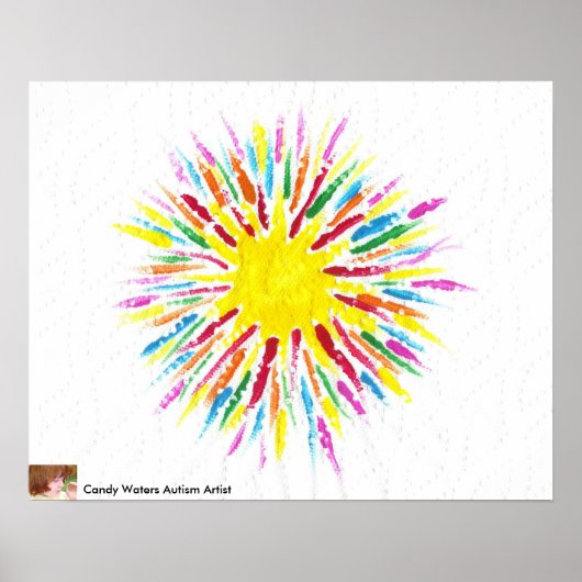 Snoep Waters Autism Artist Painting Poster (Voorkant)