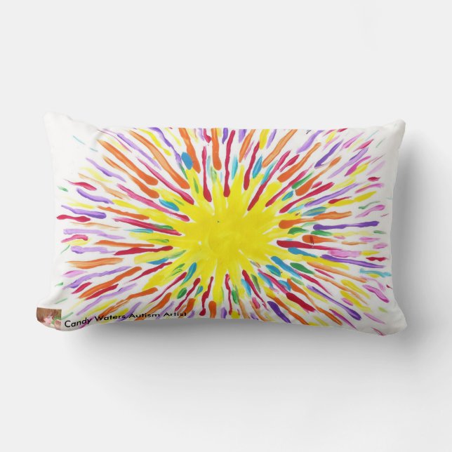 Snoep Waters Autism Artist Pillow Kussen (Voorkant)