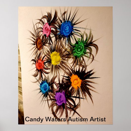 Snoep Waters Autism Artist Poster (Voorkant)