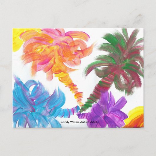 Snoep Waters Autisme Artist Briefkaart (Voorkant)