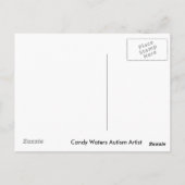 Snoep Waters Autisme Artist Briefkaart (Achterkant)
