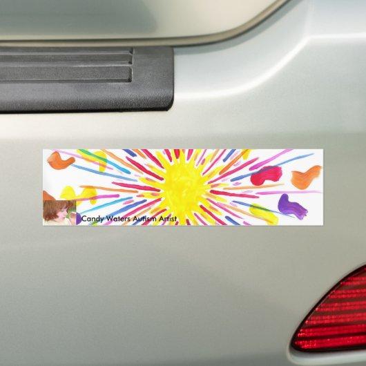 Snoep Waters Autisme Artist Bumpersticker (Op auto)