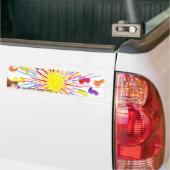 Snoep Waters Autisme Artist Bumpersticker (Op Truck)
