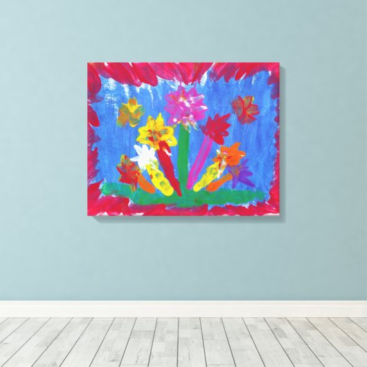 Snoep Waters Autisme Artist Canvas Afdruk (Insitu (Houten vloer))