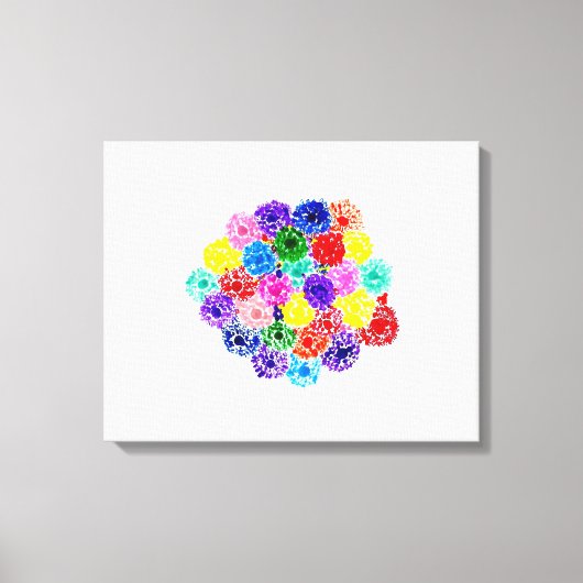 Snoep Waters Autisme Artist Canvas Afdruk (Voorkant)