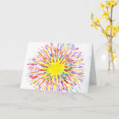 Snoep Waters Autisme Artist Kaart (Gele Bloem)