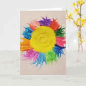 Snoep Waters Autisme Artist Kaart (Gele Bloem)